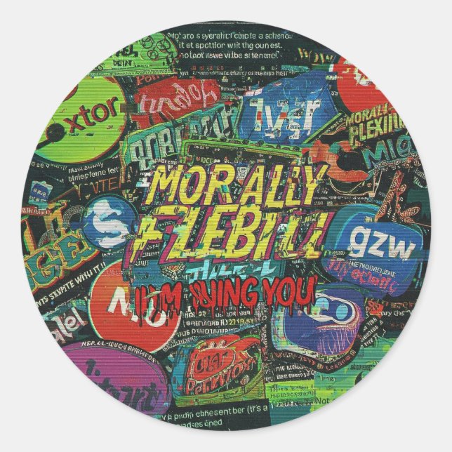 Adesivo GLITCHED REALITY PATCH - Multiverse Malfunction (Frente)