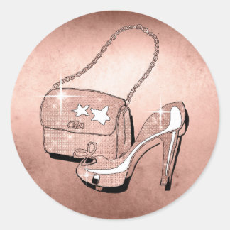 Adesivo Glitter and Shine Accessories Rosa Dourado ID675