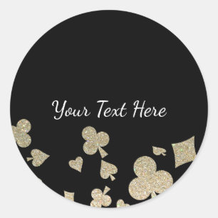 Adesivo Glitter Casino Sticker