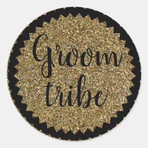 Adesivo Glitter Dourado de Tribo GrátisAdesivo redondo Cl
