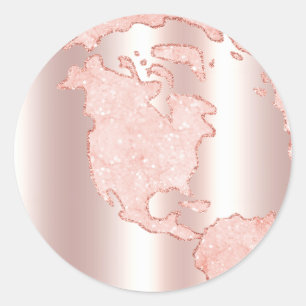 Adesivo Glitter Dourado Rosa metálico + globo rosa pálid