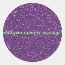 Glitter espumante roxo personalizado