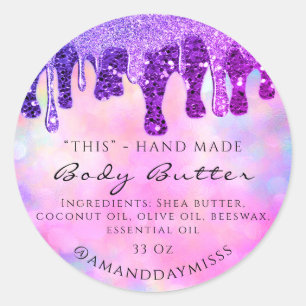 Adesivo Glitter Glitter de Encapsulamento de Manteiga Corp
