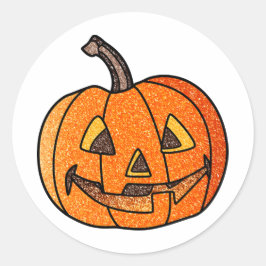 Adesivo Glitter Jack O'Lantern
