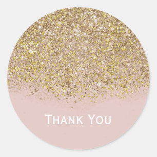 Adesivo Glitter Modern Trenden Gliam - Pink & Dourado