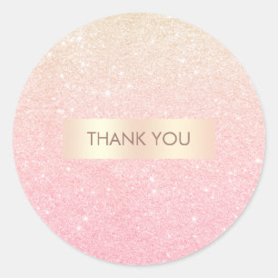 Adesivo Glitter ouro de rosa de gradiente cinza bonito ele