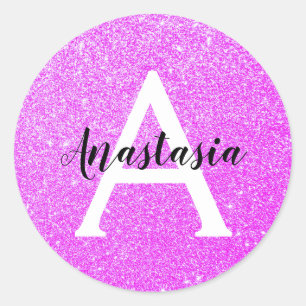 Adesivo Glitter Roxo Glitter Glitter Gelado Grelha Nome do