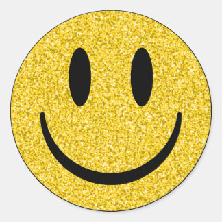 Adesivo Glitter Smile Face