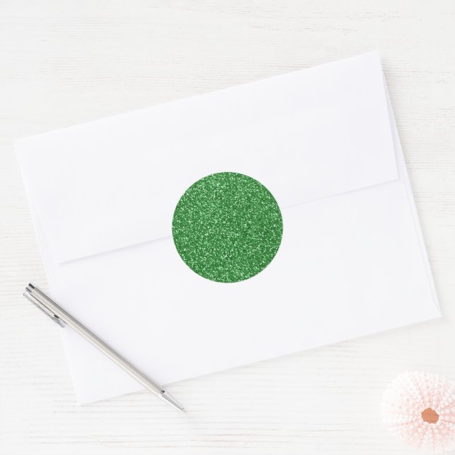 Adesivo Glitter Verde (Envelope)