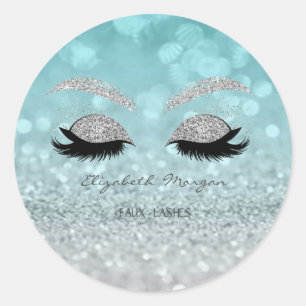 Adesivo Glittery Bokeh de Moder Elegante,Lashes Glitter Fa