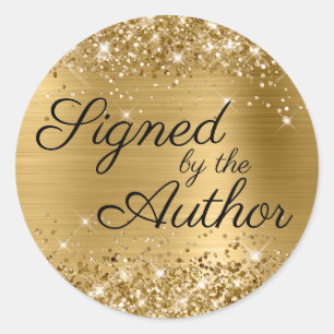 Adesivo Glittery Dourado Glam Siged by the Author