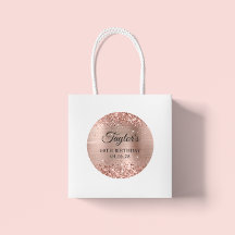 Glittery Rose Gold Foil Aniversário de 60 anos