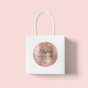 Adesivo Glittery Rose Gold Foil Aniversário de 60 anos