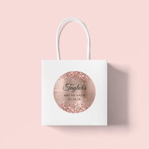 Adesivo Glittery Rose Gold Folha Mis XV Anos