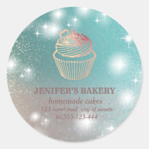 Adesivo Glittery sparkle roling pin & whisky chef bakery