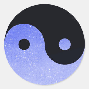 Adesivo Glitz Roxa Olhe Yin Yang Stickers