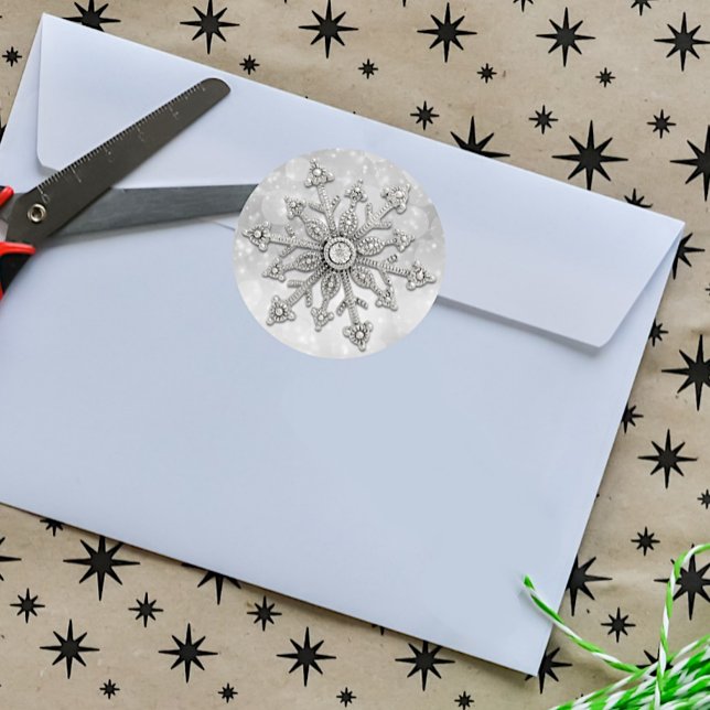 Adesivo Glitzy Snowflake Stickers (Criador carregado)