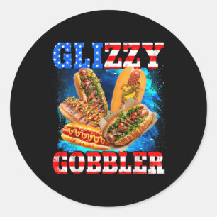 Adesivo Glizzy Gobbler Engraçado Hotdog 4 De Julho Bbq Pat