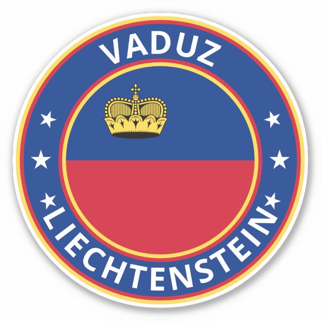 Adesivo Global Traveler - Vaduz, Liechtenstein (Frente)