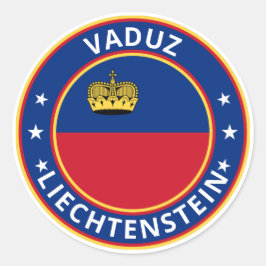 Adesivo Global Traveler - Vaduz, Liechtenstein