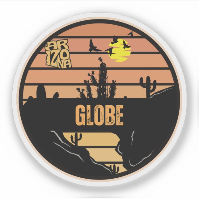 Adesivo Globe, Arizona (Frente)