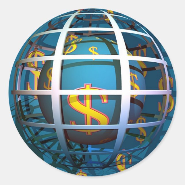 Adesivo Globo de Dólar (Frente)