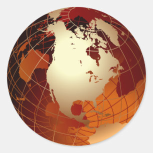 ADESIVO GLOBO DOURADO