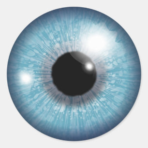 Adesivo Globo ocular azul