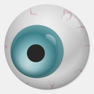 Adesivo Globo ocular Bloodshot azul o Dia das Bruxas do