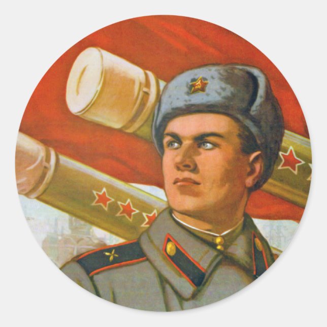 Adesivo Glória à Artilharia Soviética (Frente)