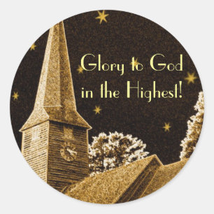 Adesivo Glória a Deus no mais alto!