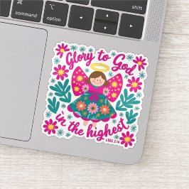 Adesivo Glória a Deus Sticker