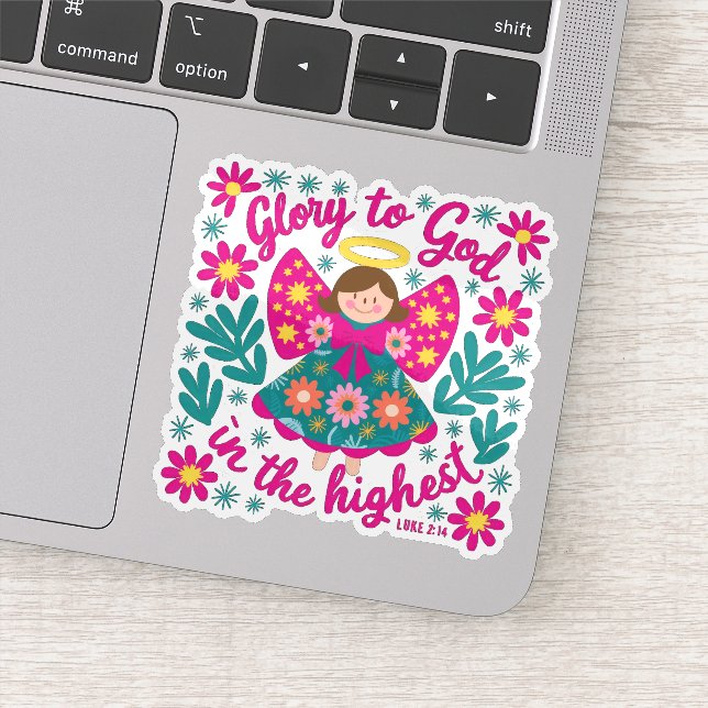 Adesivo Glória a Deus Sticker (Detalhe)