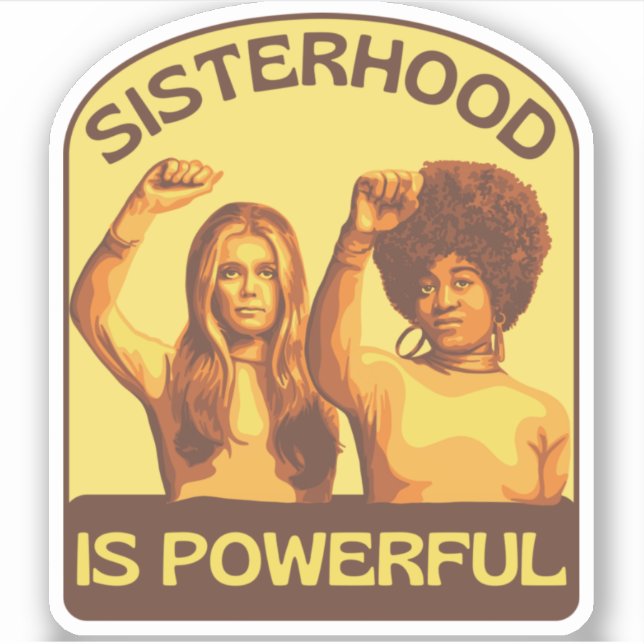 Adesivo Gloria Steinem e Angela Davis Portrait (Frente)