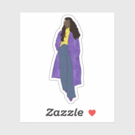 Adesivo Glória Sunshine - Arte Digital Negra Feita à Mão