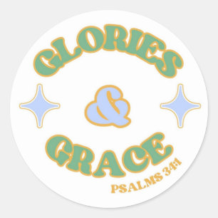 Adesivo Glories and Grace Sticker, Bble Letter Sticker