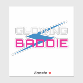Adesivo Glowing Baddie Neon Aesthetic