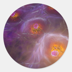 Adesivo Glowing Cellular Network Abstract Art