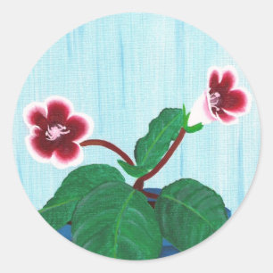 Adesivo Gloxinia African Violet Flower Stickers