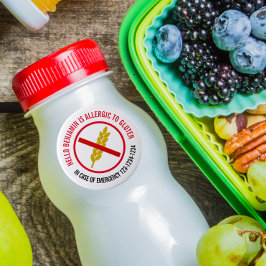 Adesivo Gluten Alergia