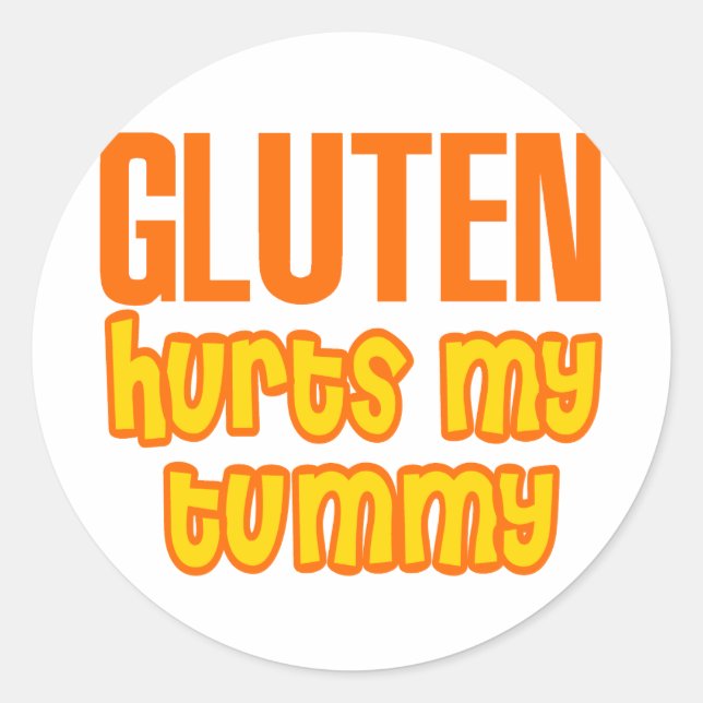 Adesivo Gluten Magoa Meu Tummy (Frente)