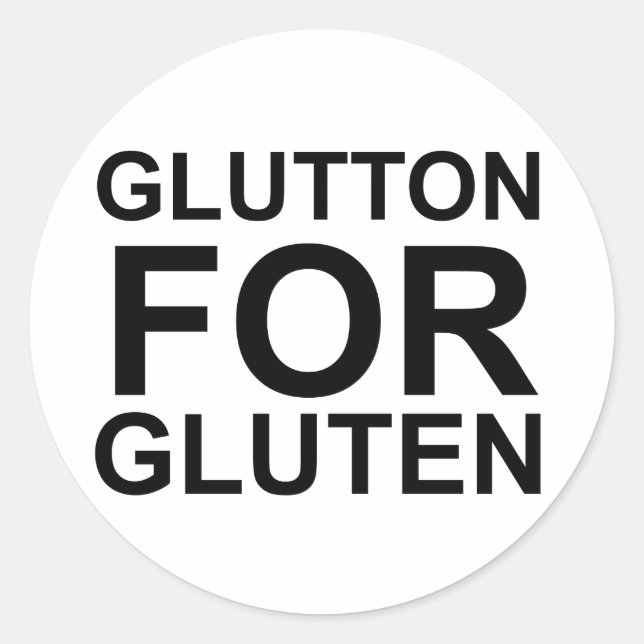 Adesivo Glutton Para Gluten (Frente)
