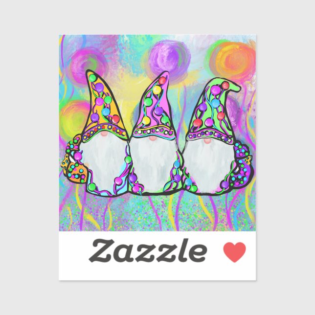 ADESIVO GNOME (Folha)