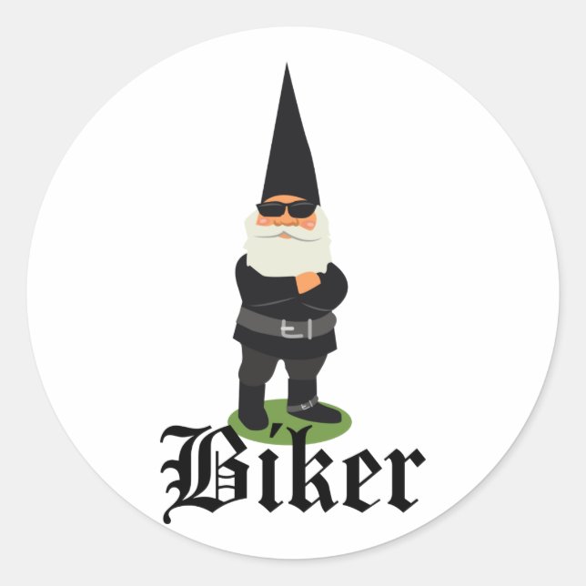 Adesivo Gnome Biker (Frente)