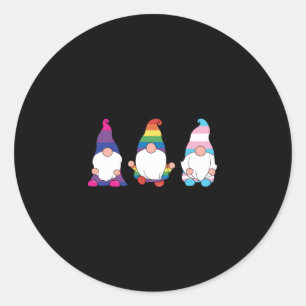 Adesivo Gnome LGBTQ Ally Transsexual Bissexual