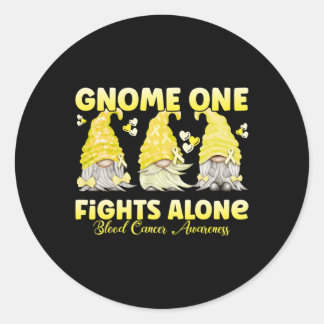 Adesivo Gnome One luta sozinho contra o Cancer amarelo de 