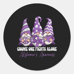 Adesivo Gnome One luta sozinho Heimers consciência mês
