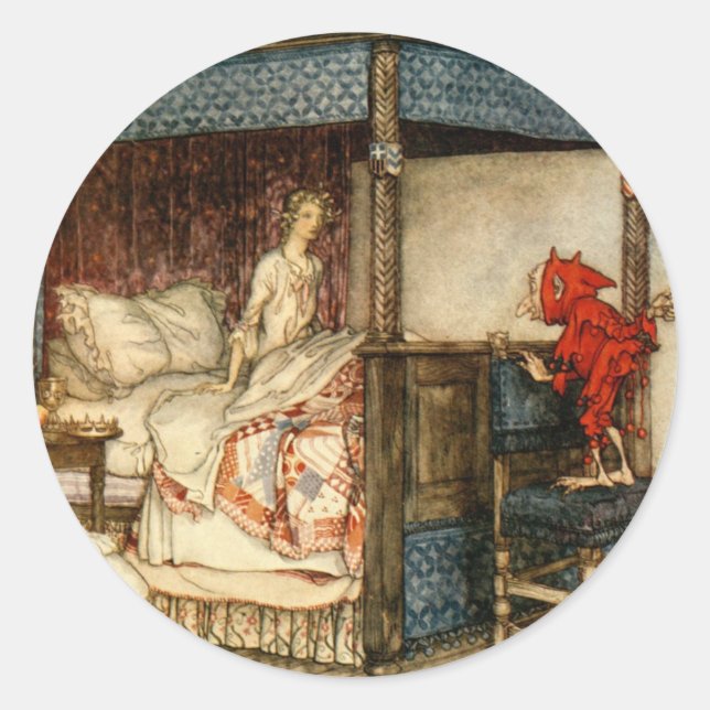 Adesivo Gnome Surpresa por Arthur Rackham (Frente)