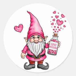 Adesivo gnomo com poção de amor natal