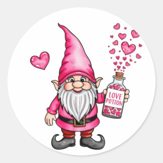 Adesivo gnomo com poção de amor natal